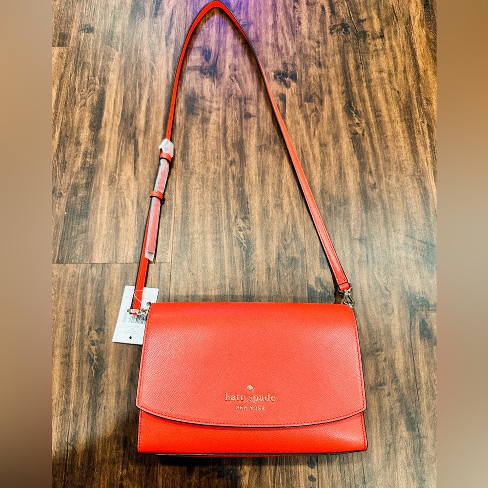 NWT Kate Spade Carson Convertible Crossbody Clutch Handbag Gazpacho